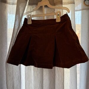 Brown JCrew Crewcuts Corduroy Mini Skirt